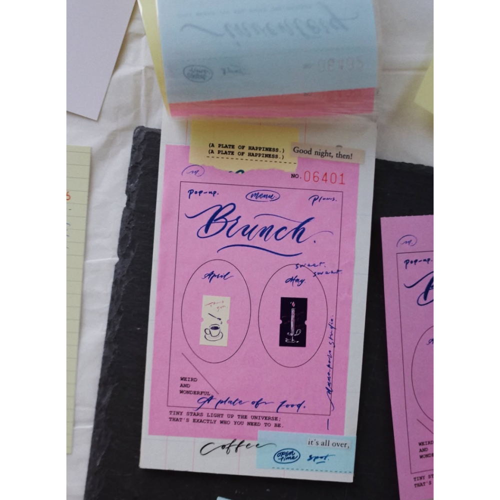 茄子先生 三色綜合 三聯單式便條紙包【立夏手帳生活】-細節圖4