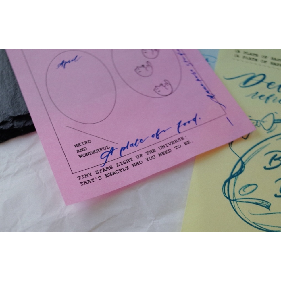 茄子先生 三色綜合 三聯單式便條紙包【立夏手帳生活】-細節圖7