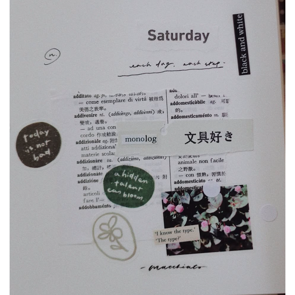 茄子先生 花開Bloom Bloom 造型和紙貼紙卷【立夏手帳生活】-細節圖5