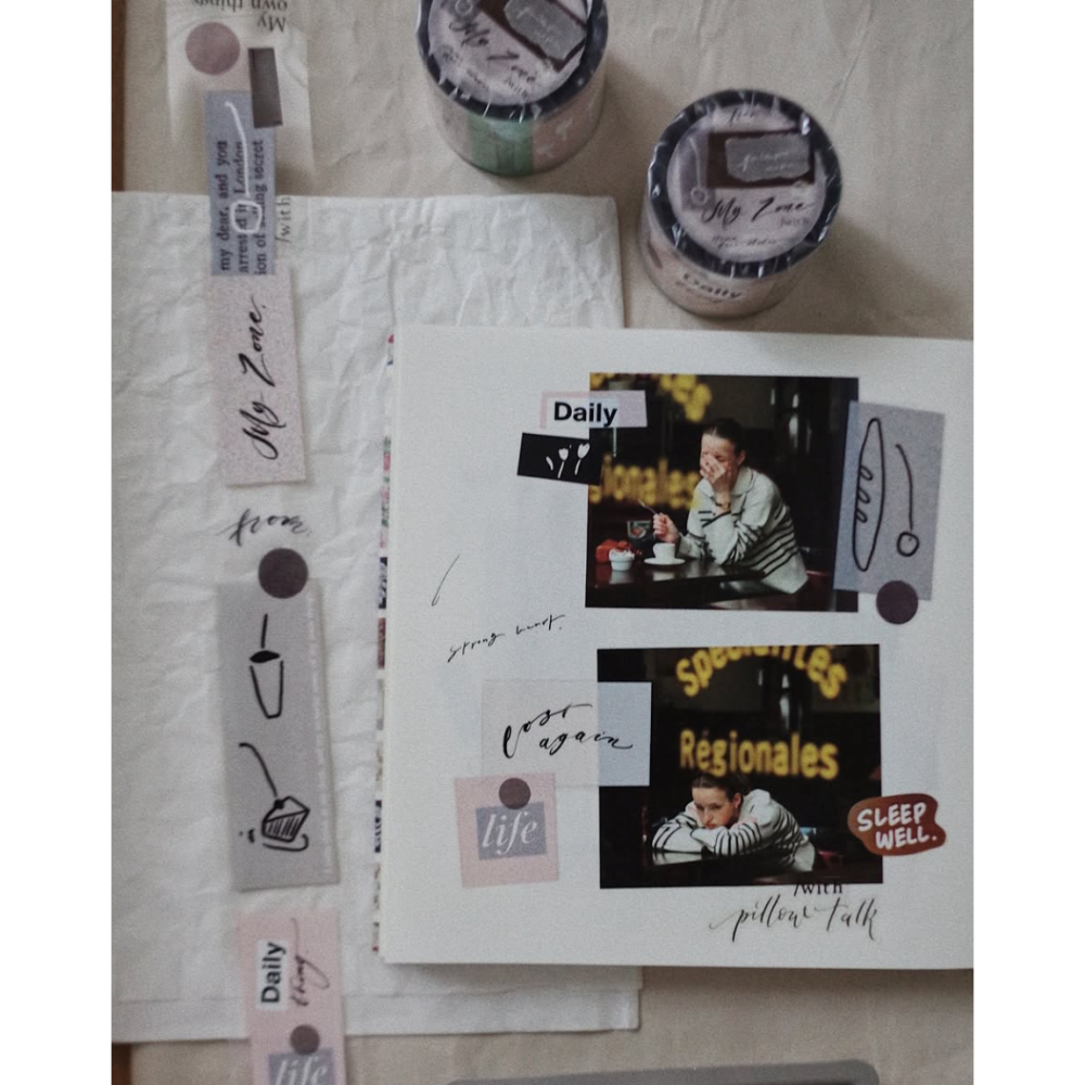 茄子先生 My Zone 3cm亮面PET膠帶 【立夏手帳生活】-細節圖3