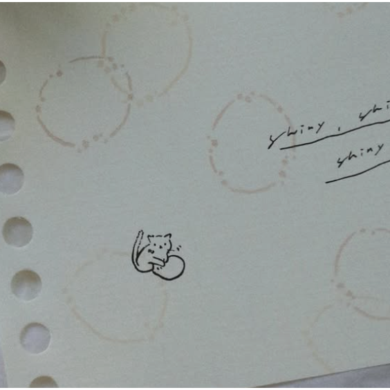 【紙博6款】茄子先生「Her Kitty/閃亮的泡泡系列」單顆小印章 木頭橡皮章【立夏手帳生活】-細節圖3