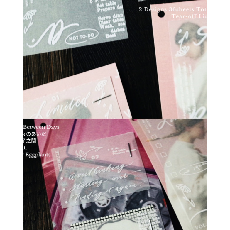 【3款】什物a kind of cafe 『小小小事/隨行報刊/日子之間』描圖紙便箋本 便簽本【立夏手帳生活】-細節圖4