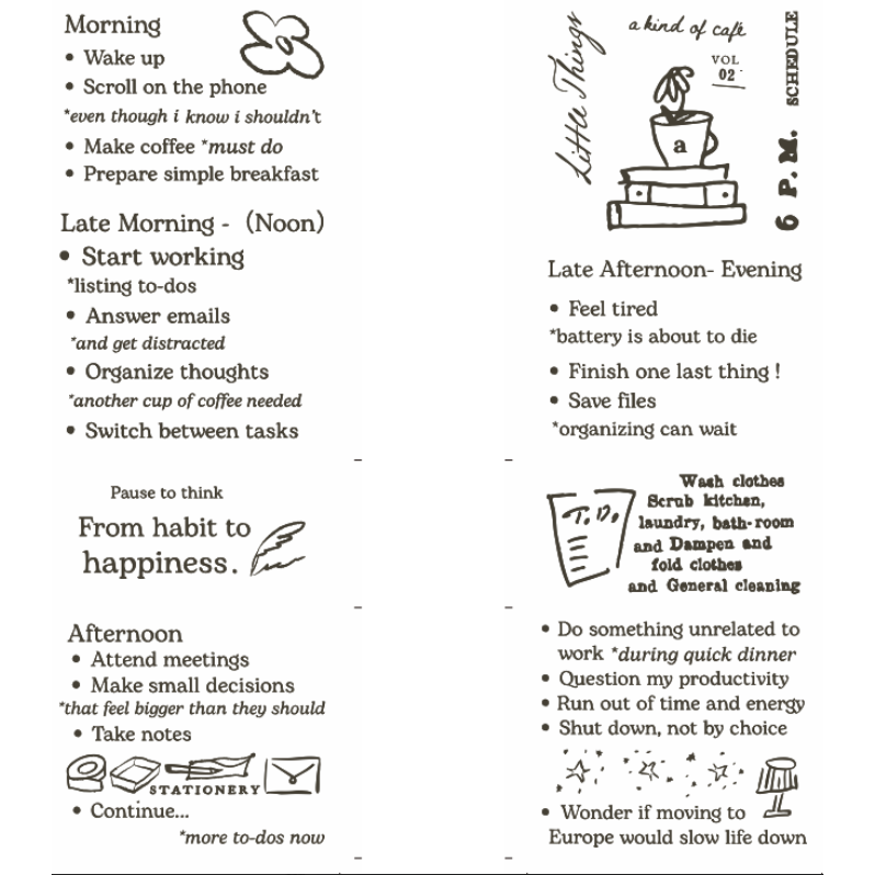 【3款】什物a kind of cafe 『小小小事/隨行報刊/日子之間』描圖紙便箋本 便簽本【立夏手帳生活】-規格圖4