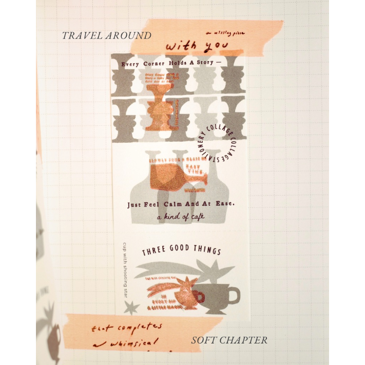 【畫博/東京紙博】什物a kind of cafe 柔和篇章 - Soft Chapter便簽本【立夏手帳生活】-細節圖2