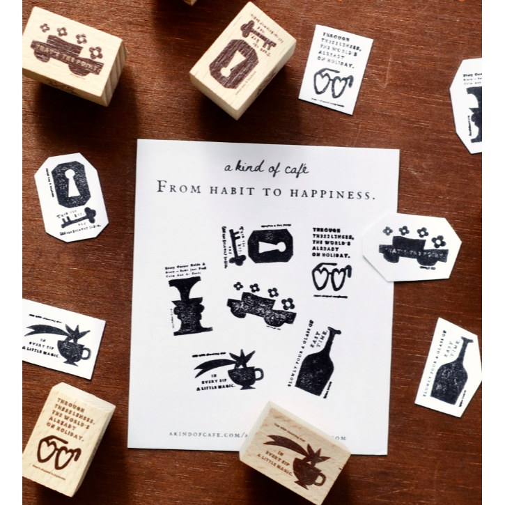 什物a kind of cafe「 Little Things Along the Way」印章【立夏手帳生活】-細節圖2