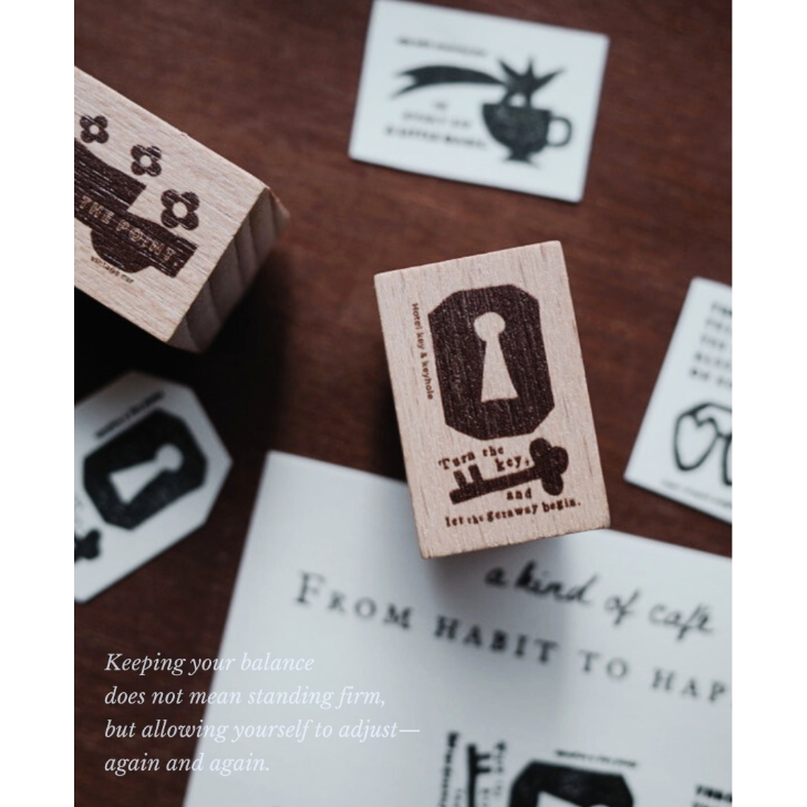 什物a kind of cafe「 Little Things Along the Way」印章【立夏手帳生活】-細節圖5