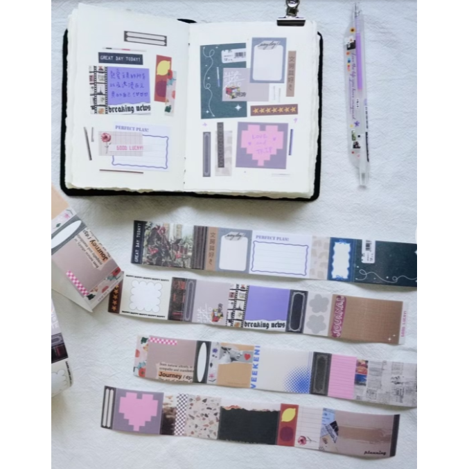 莫非是芝麻球『暢所欲言-復古篇』割型(可書寫)模造紙膠帶【立夏手帳生活】-細節圖2