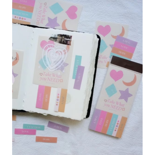 莫非是芝麻球『Take What you need拿取所需』迷你海報便簽本【立夏手帳生活】-細節圖4