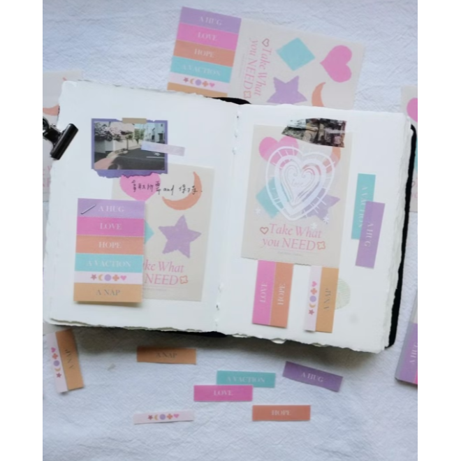 莫非是芝麻球『Take What you need拿取所需』迷你海報便簽本【立夏手帳生活】-細節圖5