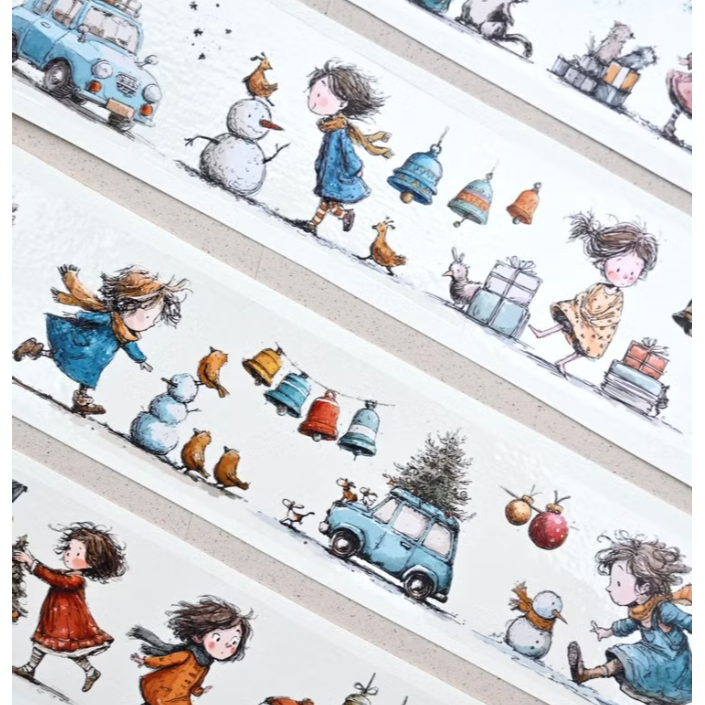 Neverland 森年文創 - Jingle Bells 叮叮噹 亮面PET【立夏手帳生活】-細節圖2