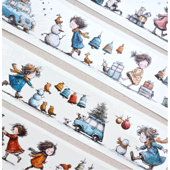 Neverland 森年文創 - Jingle Bells 叮叮噹 亮面PET【立夏手帳生活】-細節圖3