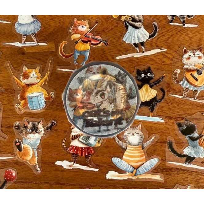 Neverland 森年文創 - 喵喵達人秀 / 喵喵達人秀S2 亮面PET【立夏手帳生活】-細節圖6