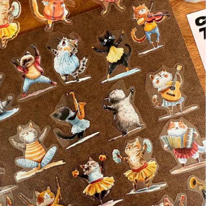 Neverland 森年文創 - 喵喵達人秀 / 喵喵達人秀S2 亮面PET【立夏手帳生活】-細節圖10