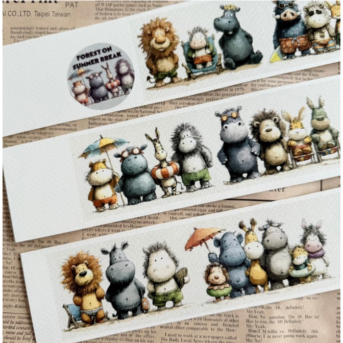 Neverland 森年文創 - 森林點點名 / 森林放暑假 亮面PET【立夏手帳生活】-細節圖6