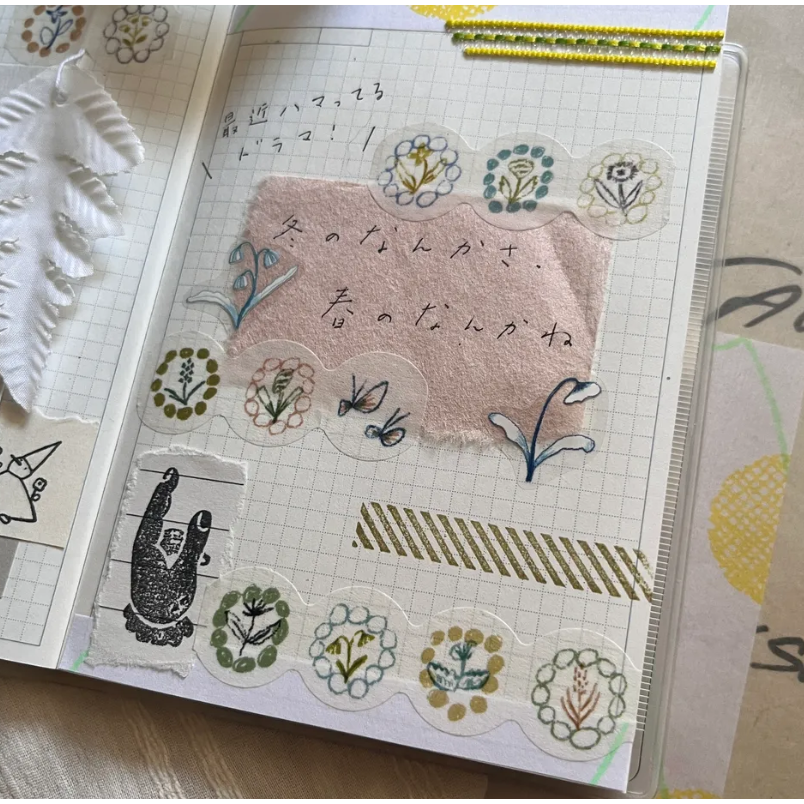 森酪梨Avocado mori 花糰子 Hana Dango - 日本和紙膠帶 masking tape【立夏手帳生活】-細節圖6