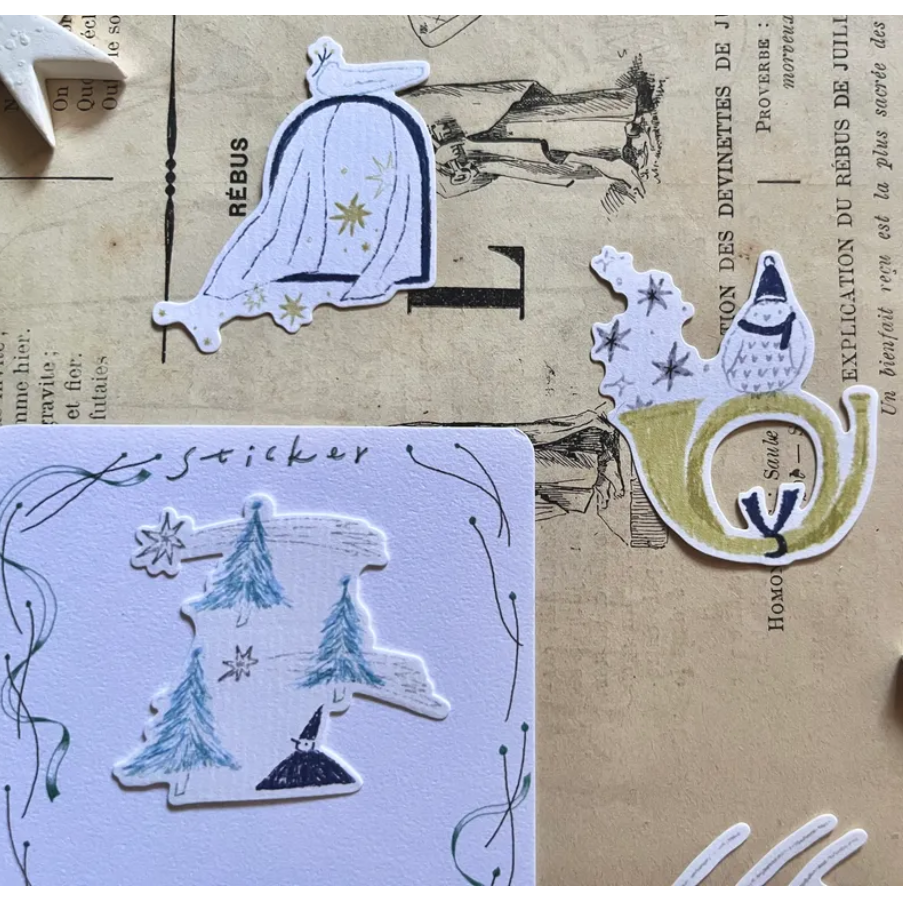 森酪梨Avocado mori  關於這些星星 about these stars - 割型貼紙【立夏手帳生活】-細節圖3