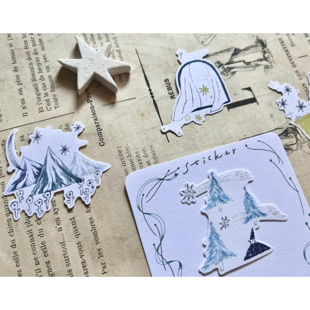 森酪梨Avocado mori  關於這些星星 about these stars - 割型貼紙【立夏手帳生活】-細節圖5