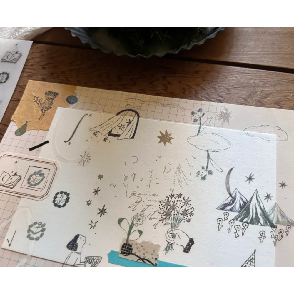 森酪梨Avocado mori 關於星星的夢 a dream of stars - 轉印貼紙【立夏手帳生活】-細節圖5