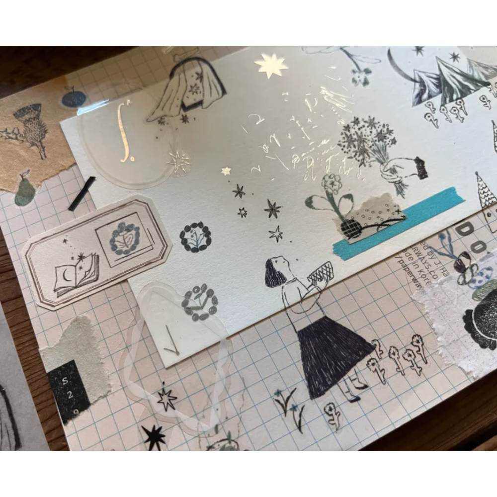 森酪梨Avocado mori 關於星星的夢 a dream of stars - 轉印貼紙【立夏手帳生活】-細節圖6