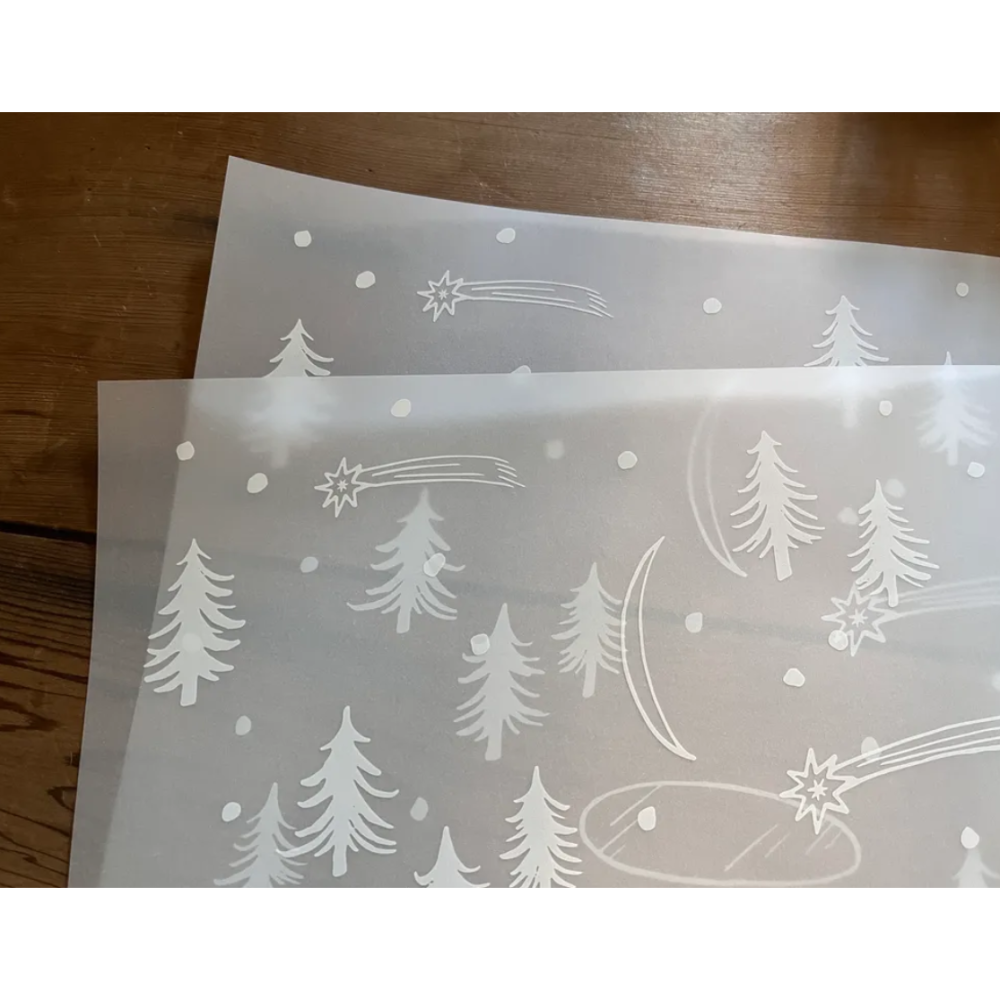 森酪梨Avocado mori 冬日之森 Winter forest - 包裝紙 【立夏手帳生活】-細節圖3