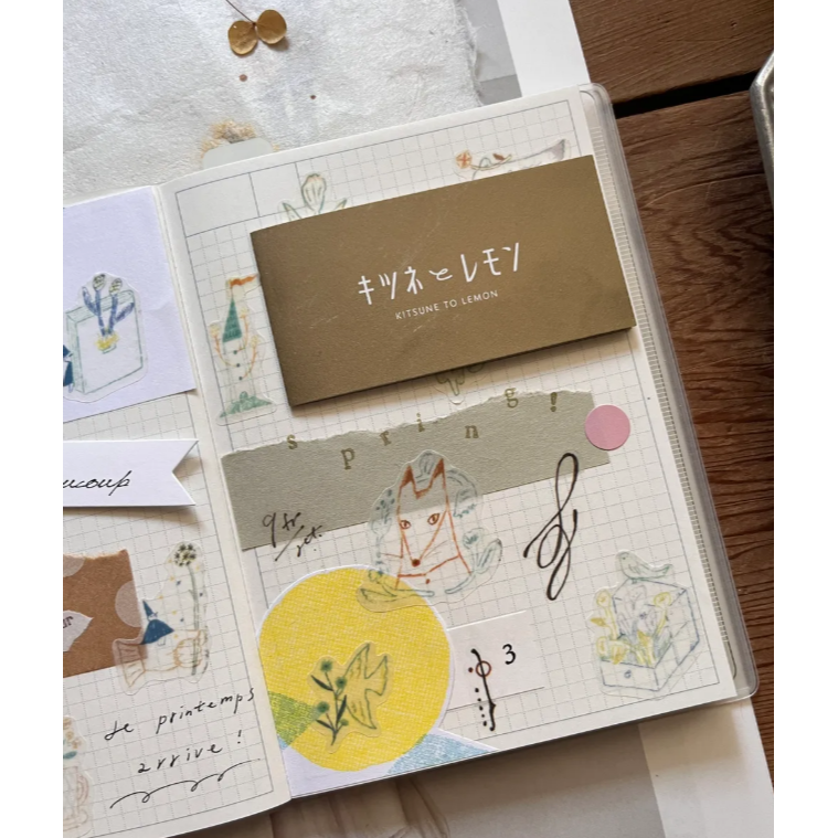 【2款】森酪梨Avocado mori 春芽吹 / 冬支度 和紙割型貼紙 sticker【立夏手帳生活】-細節圖7