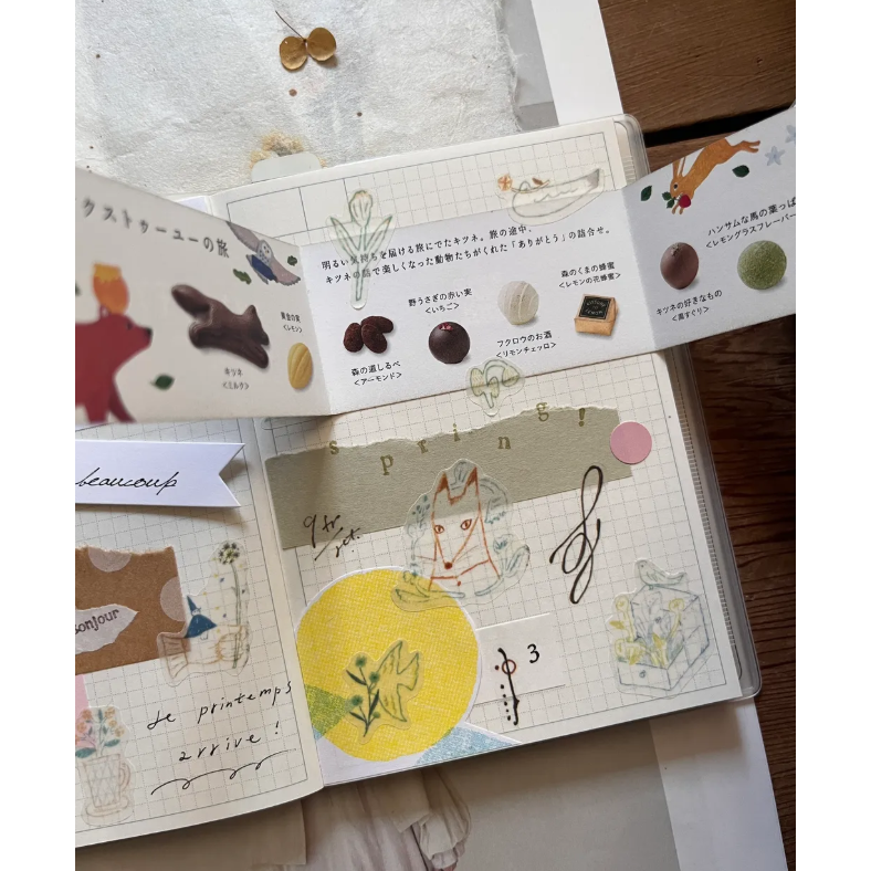 【2款】森酪梨Avocado mori 春芽吹 / 冬支度 和紙割型貼紙 sticker【立夏手帳生活】-細節圖8