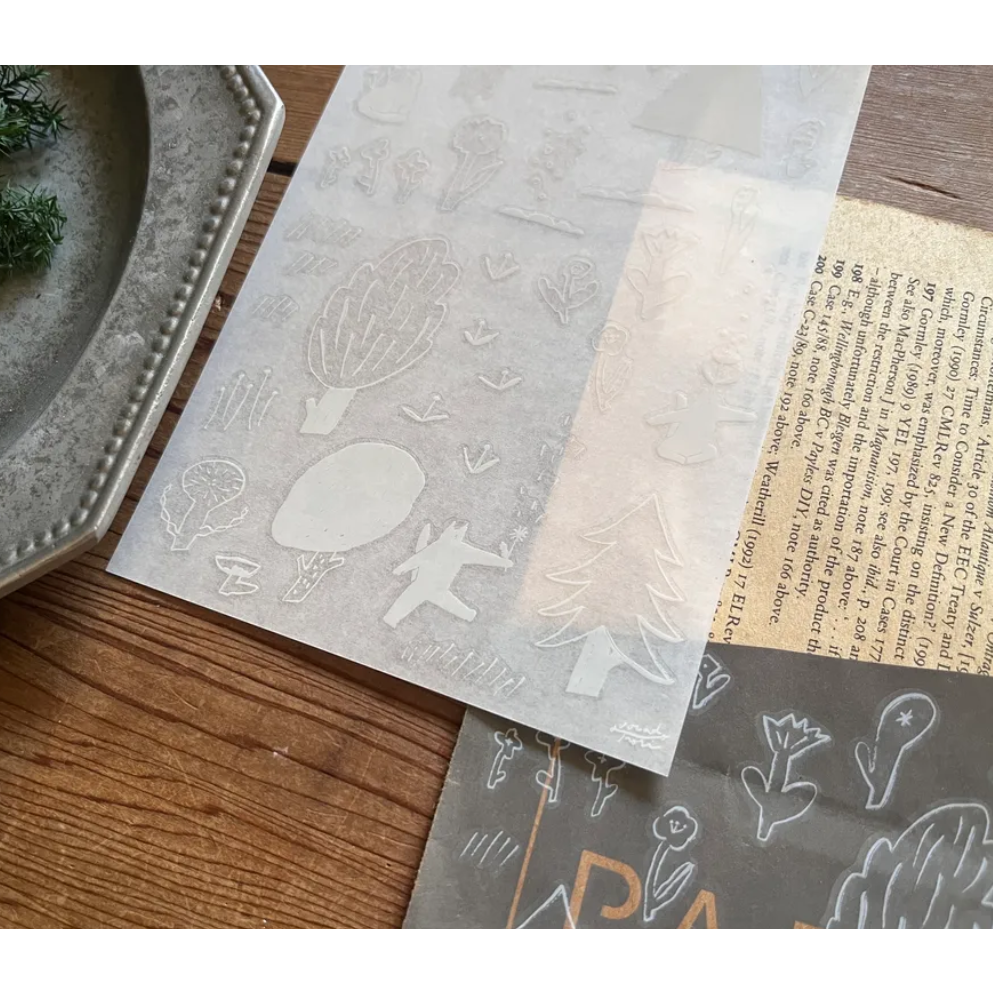 森酪梨Avocado mori 散策小徑 Strolling Path - 轉印貼紙【立夏手帳生活】-細節圖2