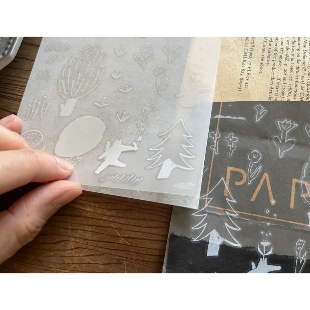 森酪梨Avocado mori 散策小徑 Strolling Path - 轉印貼紙【立夏手帳生活】-細節圖3