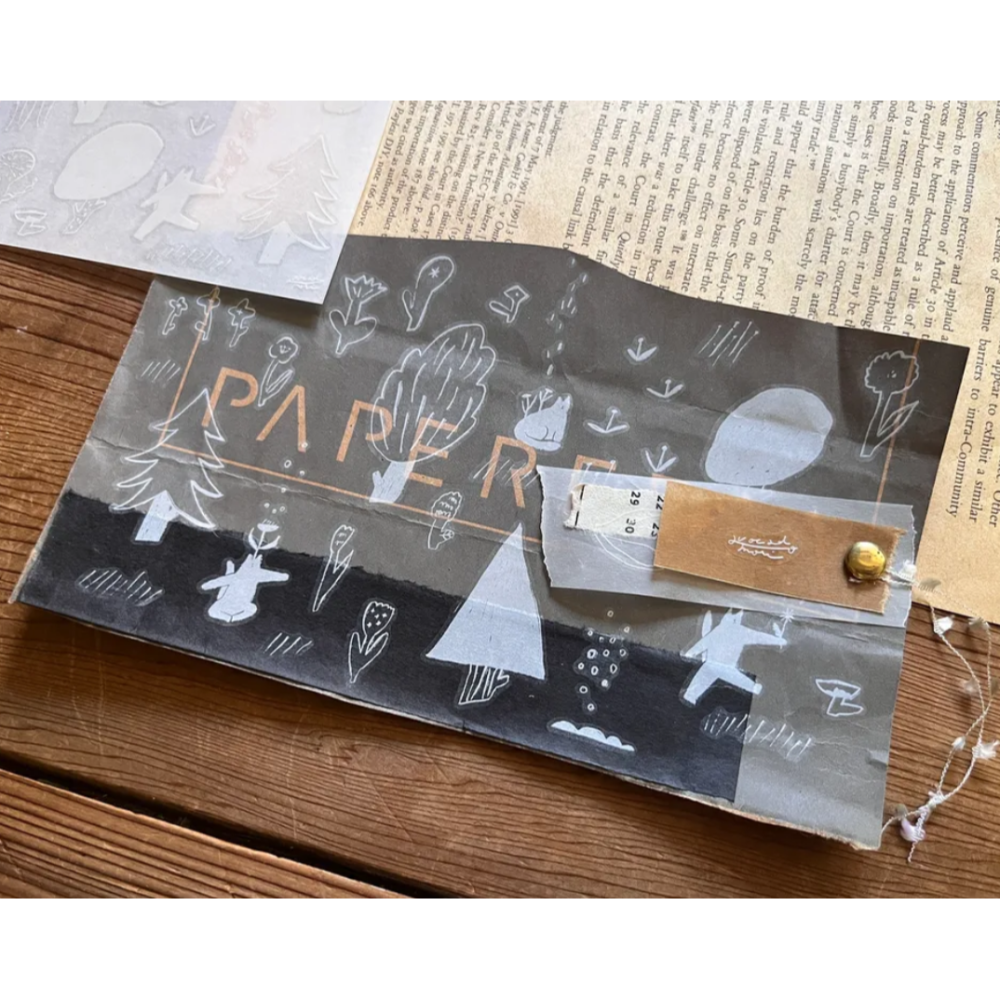 森酪梨Avocado mori 散策小徑 Strolling Path - 轉印貼紙【立夏手帳生活】-細節圖4