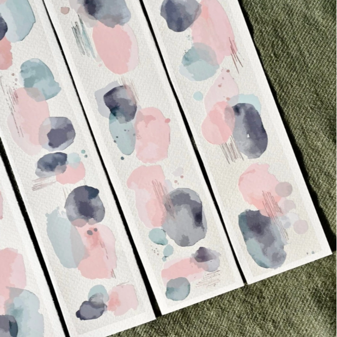 Neverland 森年文創 - 燻粉微風 亮面PET/ 水墨雲煙 霧面PET膠帶【立夏手帳生活】-細節圖6