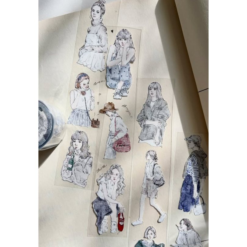 Pion 『  慢慢 slow days 』亮面PET 紙膠帶【立夏手帳生活】-細節圖2