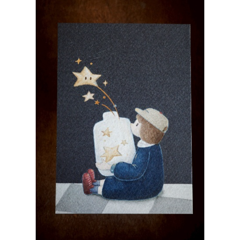 【燙金2款】山泥泥yamadoro「MISSING/FROM ME TO ME」燙金明信片【立夏手帳生活】-規格圖2