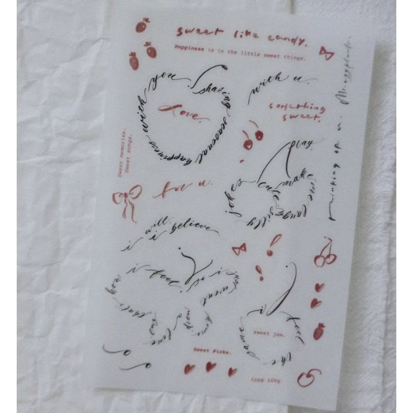 【畫博新2款】茄子先生「Tea Time/ Sweet Picks」轉印貼紙【立夏手帳生活】-細節圖4