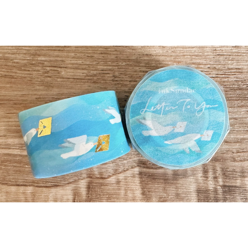 【2款】Inksundae 燙金和紙膠帶「大海Ocean/繡球Hydrangea」【立夏手帳生活】-規格圖6