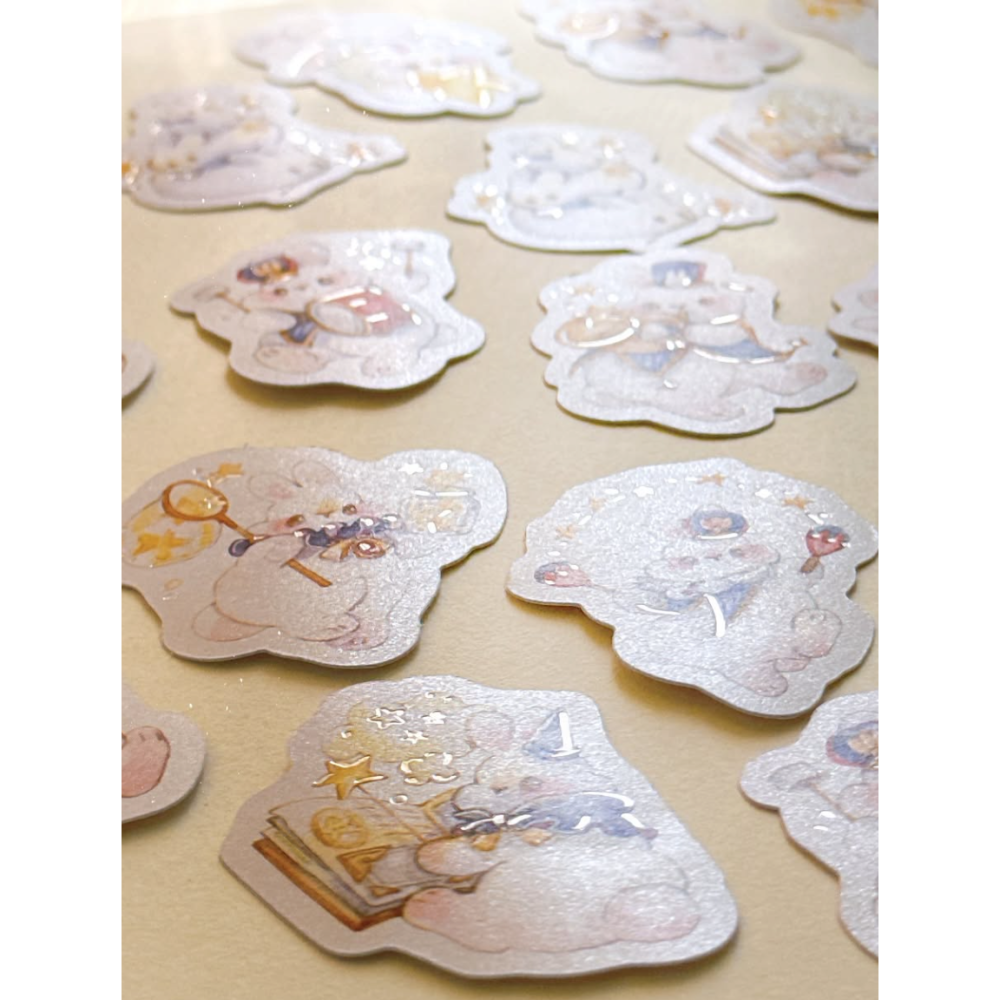 Pei Pei Studio 星光協奏曲 小兔盒貼紙【立夏手帳生活】-細節圖3