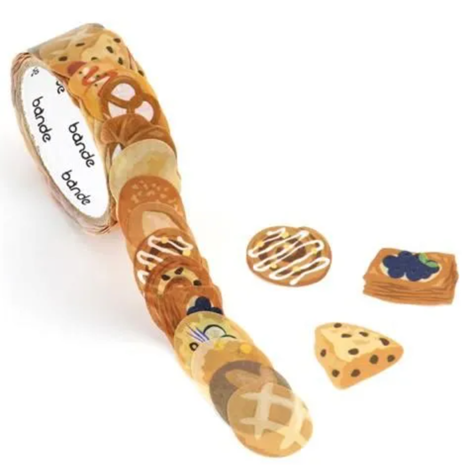 【2款】Bande「水果塔/烘焙坊」軋型貼紙卷 日本原裝【立夏手帳生活】-細節圖4