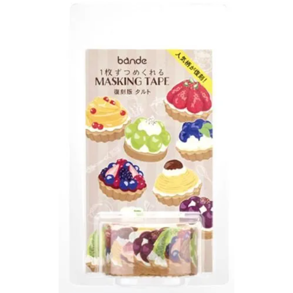 【2款】Bande「水果塔/烘焙坊」軋型貼紙卷 日本原裝【立夏手帳生活】-規格圖6