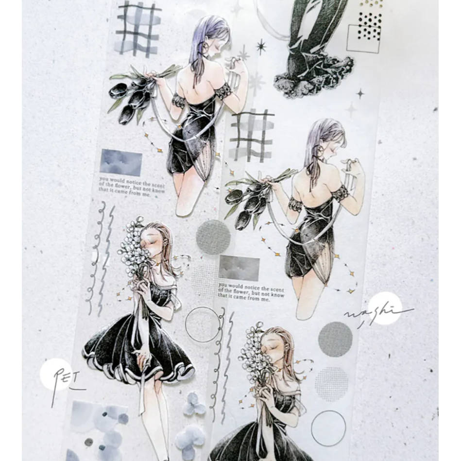 『紙膠帶分裝』Pei Pei Studio 所有款式大集合 循環 分裝 PET膠帶 拼貼【立夏手帳生活】-規格圖11