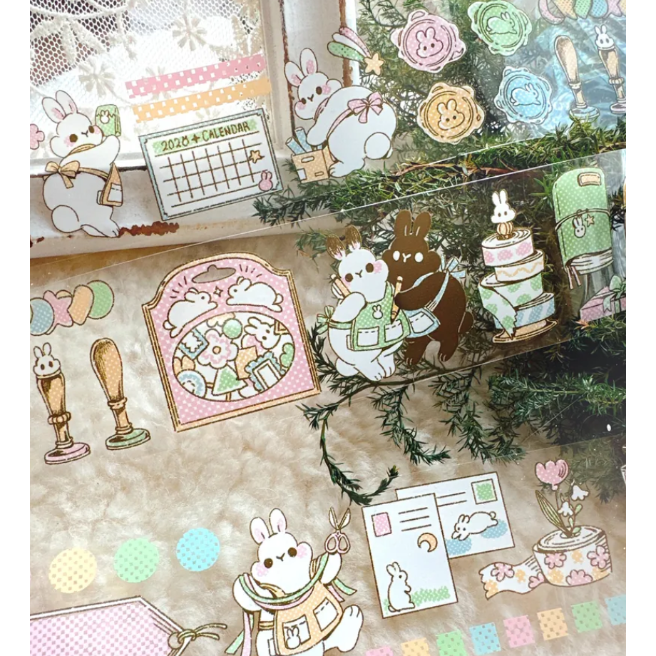 『紙膠帶分裝』Pei Pei Studio 所有款式大集合 循環 分裝 PET膠帶 拼貼【立夏手帳生活】-規格圖11