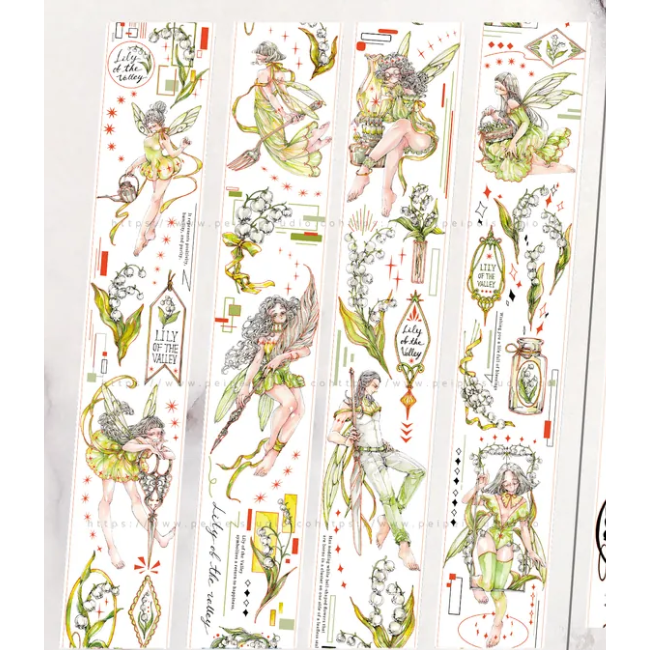 『紙膠帶分裝』Pei Pei Studio 所有款式大集合 循環 分裝 PET膠帶 拼貼【立夏手帳生活】-規格圖11