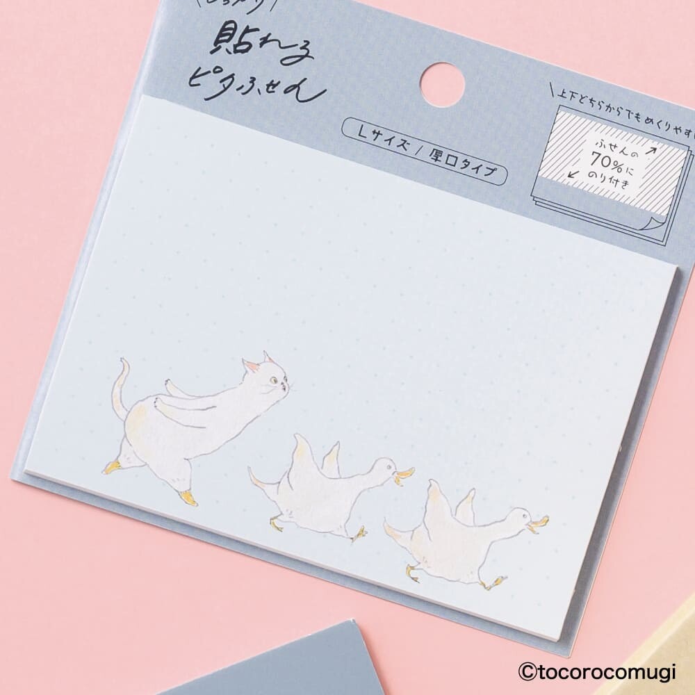 【加厚L尺寸3款】Tocorocomugi 待辦付簽本 自帶黏性便簽紙【立夏手帳生活】-細節圖6