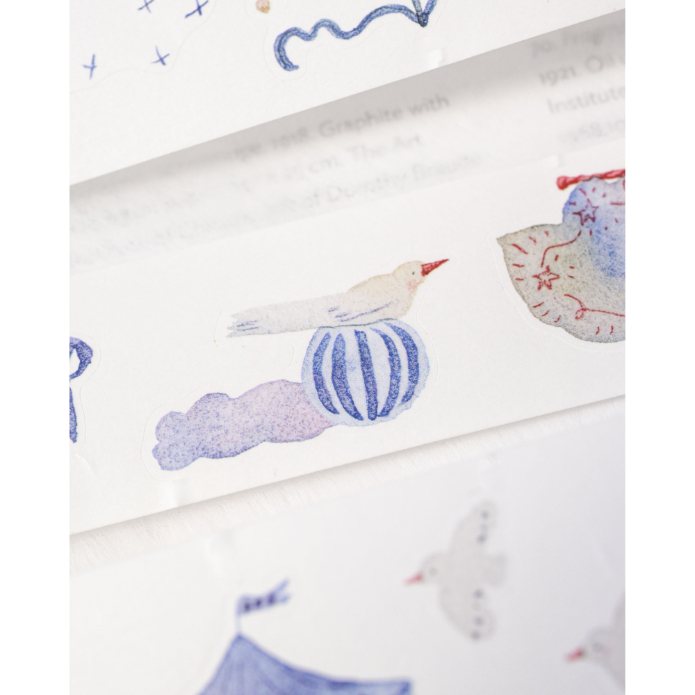 【雙材質】dodolulu『千里之外』3cm亮面割型PET膠帶/和紙割型膠帶 【立夏手帳生活】-細節圖5