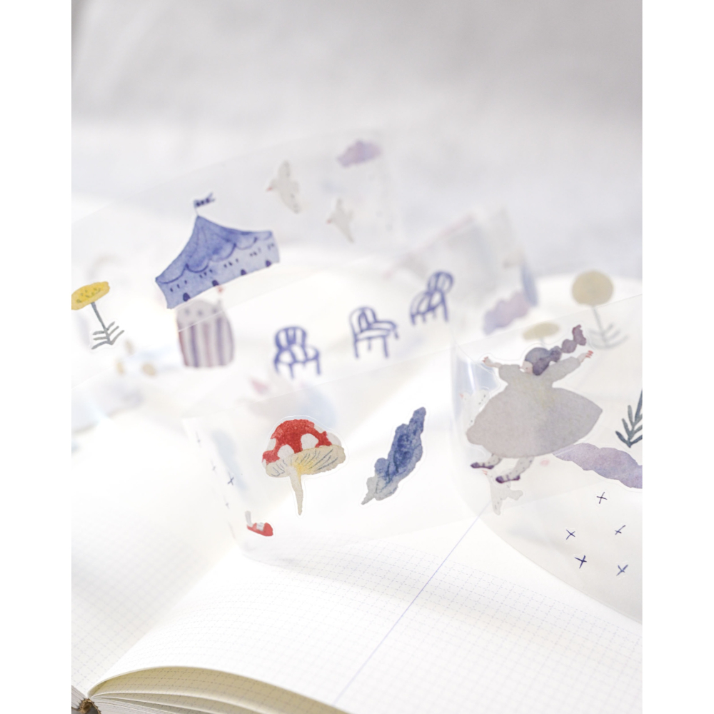 【雙材質】dodolulu『千里之外』3cm亮面割型PET膠帶/和紙割型膠帶 【立夏手帳生活】-細節圖10