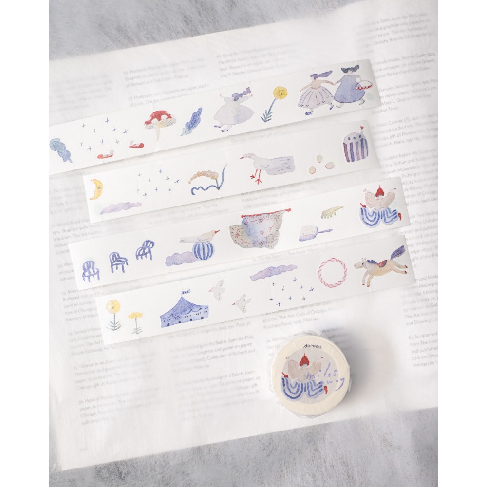 【雙材質】dodolulu『千里之外』3cm亮面割型PET膠帶/和紙割型膠帶 【立夏手帳生活】-規格圖11