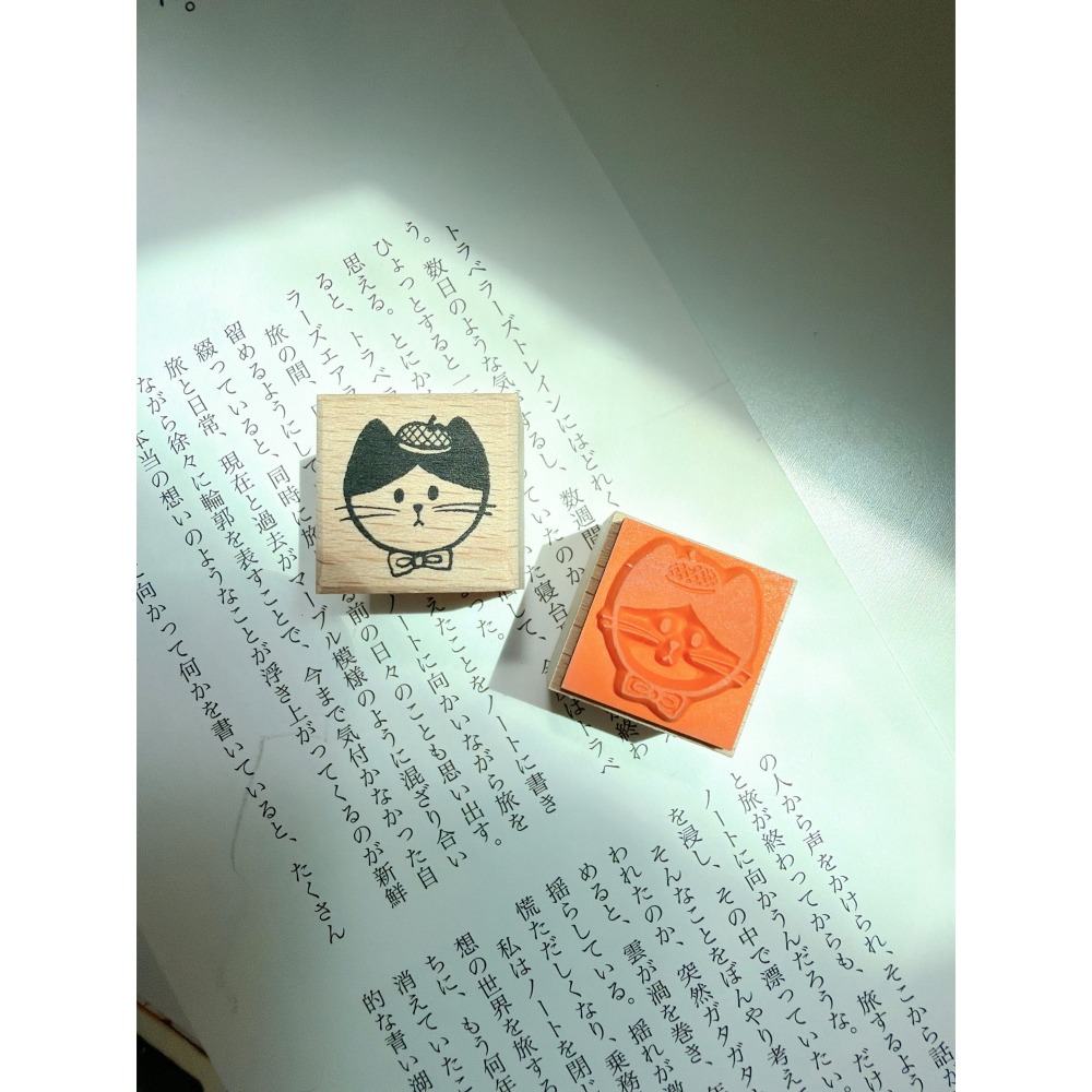 立夏原創 夜暮咖啡屋系列櫸木印章 共四款 【立夏手帳生活】-細節圖2