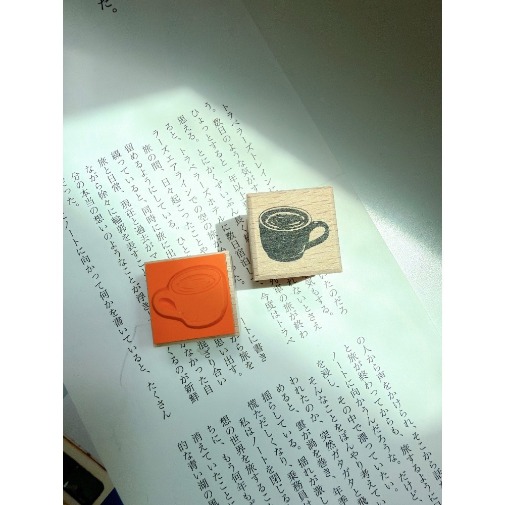 立夏原創 夜暮咖啡屋系列櫸木印章 共四款 【立夏手帳生活】-規格圖5