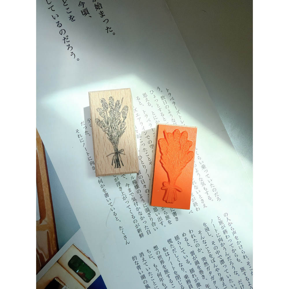 立夏原創 午後花園系列櫸木印章 共四款 【立夏手帳生活】-細節圖6
