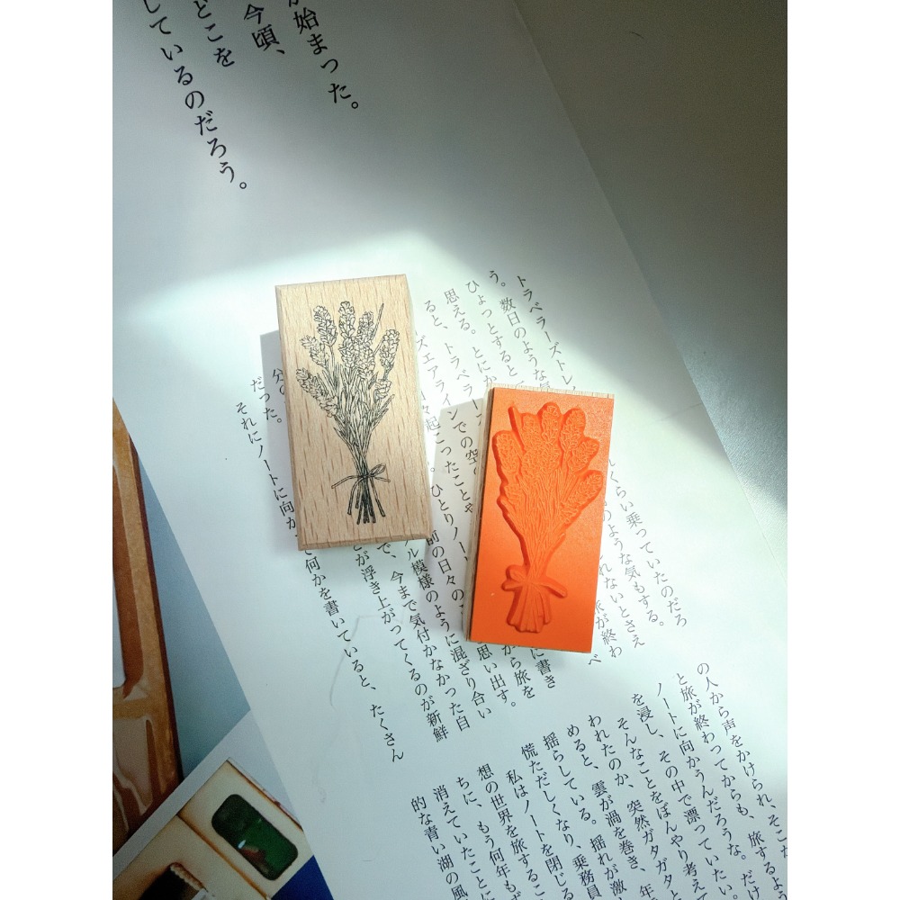 立夏原創 午後花園系列櫸木印章 共四款 【立夏手帳生活】-規格圖6