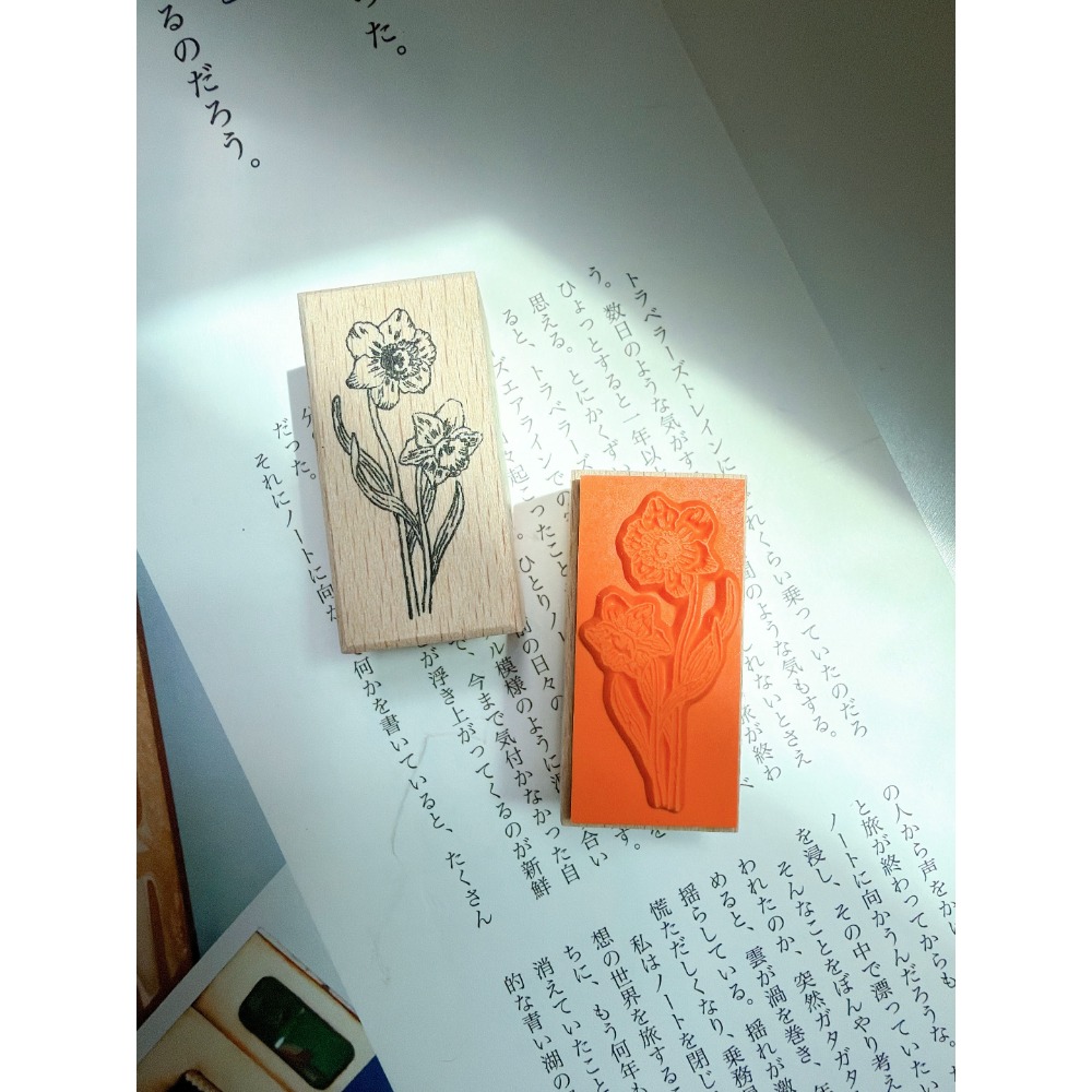 立夏原創 午後花園系列櫸木印章 共四款 【立夏手帳生活】-規格圖6