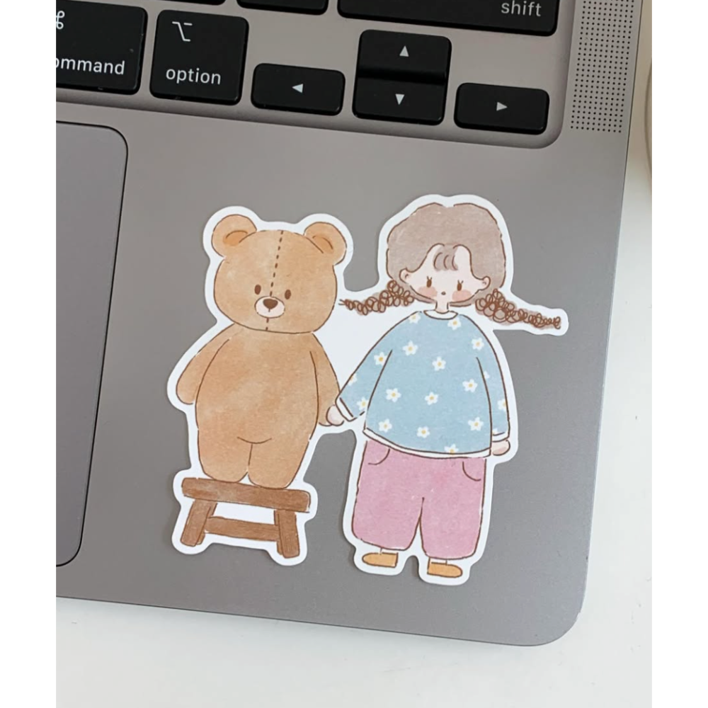 Maison de Summer夏日小屋 熊熊好朋友Besties 割型貼紙包【立夏手帳生活】-細節圖3